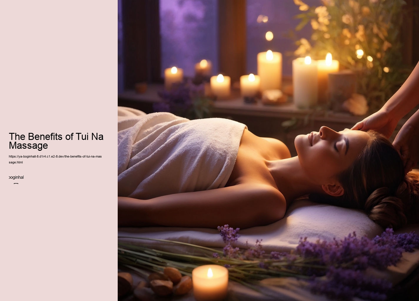 The Benefits of Tui Na Massage