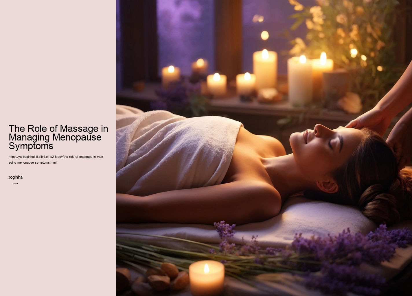 The Role of Massage in Managing Menopause Symptoms